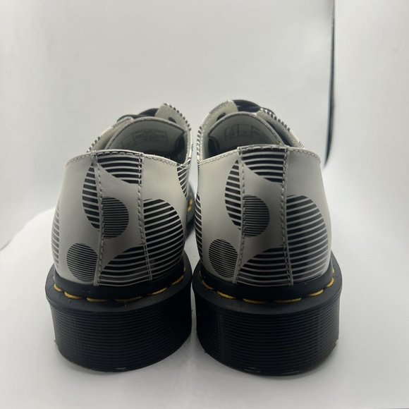 Dr. Martens 1461 Polka Dot Smooth Leather Oxford Shoes Womens 7 /38 White Black - Picture 9 of 10